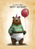 Cute Birthday Card - I’ll Keep It Brief - Bear created by I Draw Stuff