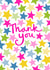 Fun Thank You Card - Colourful - Stars created by Sticky Tape Kate 