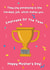 Cute Mother's Day Card - Employee Of The Year - Hardest Job created by @Laura Lonsdale Designs