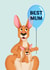 Cute Mother's Day Card - Best Mum - Kangaroos created by Folio | Ian Owen