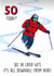 Funny Birthday Card - 50th - Ski Ya Later created by Poppy & Mabel 