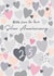 Classic Anniversary Card - 25th - Silver - Hearts created by Laura Darrington Design Ltd.