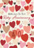 Classic Anniversary Card - 40th - Ruby - Hearts created by Laura Darrington Design Ltd.