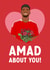 Funny Valentine's Day/Anniversary Card - Manchester Football Fan - Amad Diallo created by The Cake Thief