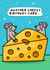 Cute Birthday Card - Cheesy Mice created by Wafflemamaart