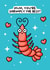 Cute Mother's Day Card - You're Shrimply The Best - Shrimp created by Wafflemamaart