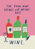 Funny Mother's Day Card - What Rhymes With Mother's Day? - Wine created by Alice Mole Illustration