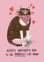 Cute Mother's Day Card - From the Cat - Purrfect Cat Mum created by Alice Mole Illustration