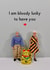 Cute Valentines Or Anniversary Card - Lucky Cat - Bloody Lucky created by Bold & Bright Cards