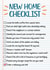 Funny New Home Checklist for Family or Friends created by David Speed Design