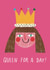 Cute Mother's Day Card - Queen For A Day - Crown created by Alice Mole Illustration
