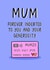 Funny Mother's Day Card - Bank Of Mum - Mumzo created by Muses & May