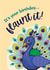 Classic Birthday Card - Peacock - Flaunt It! created by Bev O'Connor || @oconnordesign