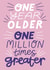 Classic Birthday Card - One Million Times Greater created by Christine Cuddihy Illustration