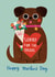 Cute Mother's Day Card - From The Dog - Sorry For The Drool created by Alice Mole Illustration