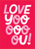 Classic Valentine's Day Card - Love You! created by Stoats & Weasels