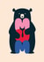 Cute Mother's Day Card - Bear Hug created by Stoats & Weasels
