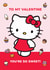 Cute Hello Kitty Valentine’s Day Card - You’re So Sweet! created by Danilo