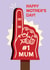 Cute Mother's Day Card - Number One - Foam Finger created by Folio | Ian Owen