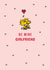 Cute Be Mine Woodstock Valentine's Day Card – For Girlfriend – Peanuts – Snoopy created by Danilo