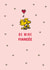 Cute Be Mine Woodstock Valentine's Day Card – For Fiancée – Peanuts – Snoopy created by Danilo
