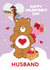 Cute Personalised Photo Care Bears Valentine's Day Card – For Husband created by Danilo