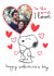 Cute Personalised Snoopy Valentine's Day Photo Card created by Danilo
