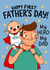 Cute Father's Day Card - First Father's Day - My Hero created by What She Said