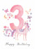 Cute Birthday Card - 3rd - Unicorn created by Sage and Hart