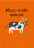 Funny Thank You Card - Moo-Chas Gracias created by Dandelion Stationery