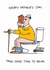 Funny Cartoon Father's Day Card - On Toilet - Time To Relax created by Cardinky
