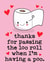 Funny Valentines Day & Anniversary Card - Thanks For Passing The Loo Roll created by Mrs Best Paper Co.