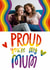Cute Mother's Day Card - Proud You're My Mum - LGBTQ+ created by @AimeeStevens.Design