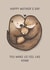 Cute Mother's Day Card - You Make Us Feel Like Home - Otters created by Sarah Harding