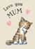 Cute Mother's Day Card - Tabby Cat created by Kate Garrett