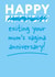 Blue rude happy birthday card - Happy Exiting Your Mum's Vagina Anniversary created by Tough Wit