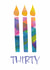 Classic Birthday Card - 30th - Candles created by size3art