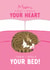 Cute Mother's Day Card - From the Tabby Cat - Stole Your Bed created by The Cake Thief