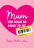 Cheeky Mother's Day Card - You Mean So Much To Me - Reduced Sticker created by The Cake Thief