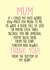 loving mother's day card - cute poem - thank you mum created by Bonnie Banter