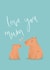 Cute Mother's Day Card - Capybara created by Mint and Pickle