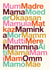 Classic Mother's Day Card - Typographic Languages created by Dicky Bird