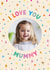 Cute Mother's Day Card - Love You Mummy - Colourful Stars created by The Pattern Press