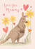 Cute Mothers Day Card - For Mummy - Kangaroo Mum With Baby Pouch created by Louise Tiler