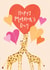 Cute Mother's Day Card - Giraffes Hugging created by Louise Tiler