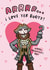 Funny Valentine's Day Card - Love Your Booty Pirate Card created by Arrow Gift Co