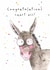 Cute Congratulations Card - Smart Ass - Donkey created by Dandelion Stationery