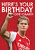Arsenal Birthday Card - Martin ødegaard - Arsenal Player Pun created by AbiGoLucky