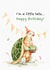 Cute Birthday Card - Turtle - Belated created by BYANIKA