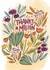 Pretty Thank You Card - Thanks A Million - Flowers created by Cindy Reynolds